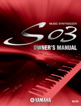 Yamaha S03 Manuale del proprietario