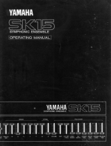 Yamaha SK15 Manuale del proprietario