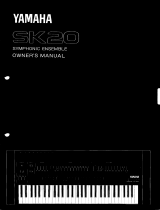 Yamaha SK20 Manuale del proprietario
