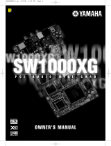 Yamaha SW1000XG Manuale del proprietario