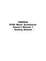 Yamaha SY85 Manuale del proprietario