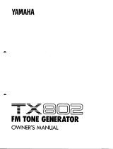 Yamaha TX802 Manuale utente