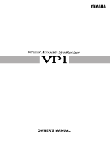 Yamaha VP1 Manuale del proprietario