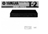 Yamaha T-2 Manuale del proprietario