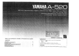 Yamaha A-520 Manuale del proprietario