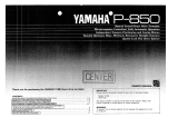 Yamaha P-850 Manuale del proprietario