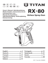 Titan RX-80 Airless Spray Gun Istruzioni per l'uso
