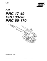 ESAB A21 PRC 33-90 Manuale utente
