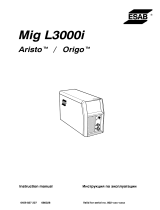 ESAB Mig L3000i Origo™ Mig L3000i, Aristo® Mig L3000i Manuale utente