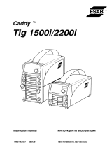 ESAB Tig 1500i, Tig 2200i, Caddy® Tig 1500i, Caddy® Tig 2200i Manuale utente