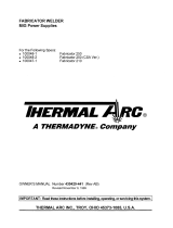 Thermal Arc Fabricator Welder Mig Power Supplies Manuale utente