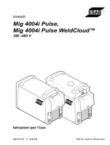 ESAB Mig 4004i Pulse, Mig 4004i Pulse WeldCloud™ Manuale utente