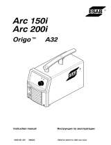 ESAB Origo™Arc 150, Origo™Arc 200 Manuale utente