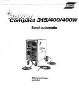 ESAB POWER COMPACT 315/400 Manuale utente