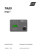 ESAB TA23 Origo™ Manuale utente