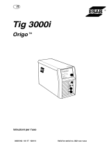 ESAB Tig 3000i Origo™ Tig 3000i Manuale utente