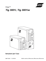 ESAB Tig 3001i, Tig 3001iw Manuale utente