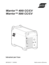 ESAB Warrior™ 400i cc/cv, Warrior™ 500i cc/cv Manuale utente
