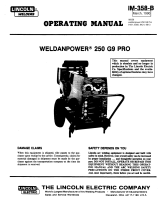 Lincoln Electric Weldanpower 250 Istruzioni per l'uso