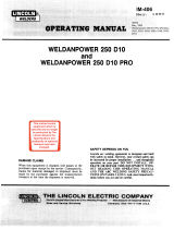 Lincoln Electric Weldanpower 250 Istruzioni per l'uso