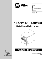 Miller SUBARC DC 650/800 CE AND NON-CE Manuale del proprietario
