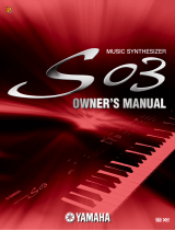 Yamaha S03 Manuale utente