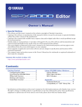 Yamaha SPX2000 Manuale del proprietario