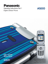 Panasonic Cell Phone A500 Manuale utente