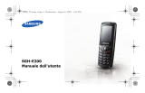 Samsung SGH-E200E Manuale utente