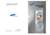 Samsung SGH-E800 Manuale utente