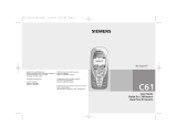 Siemens Cell Phone C61 Manuale utente