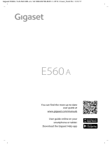 Gigaset E560A Téléphone DECT sans fil Argent Manuale utente