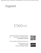 Gigaset E560HX Manuale utente