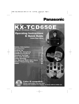 Panasonic Cordless Telephone KX-TCD650E Manuale utente