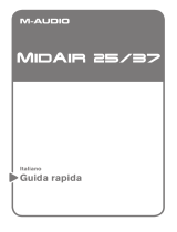 M-Audio Controller MIDI USB Wireless MidAir 25/37 Guida Rapida