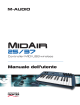 M-Audio Controller MIDI USB Wireless MidAir 25/37 Manuale utente