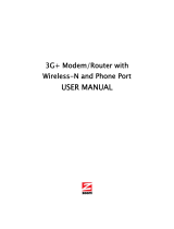 Zoom 3G+ Modem/Router Manuale utente