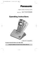 Panasonic kx-tcd725em Manuale utente