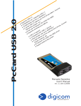 Digicom PC Card USB 2.0 Manuale utente