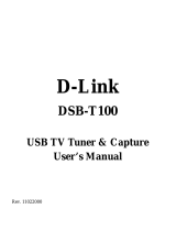 D-Link TV Receiver DSB-T100 Manuale utente