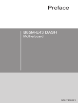 MSI B85M-E43 DASH Manuale del proprietario