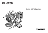 Casio KL-8200 Manuale utente