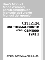 Citizen Systems CBM-1000 Manuale utente