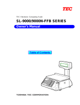 Toshiba Scale SL-9000 Manuale utente