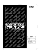 Yamaha PortaTone PSR-73 Manuale del proprietario