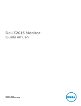 Dell E2016 Manuale del proprietario