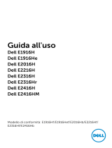 Dell E2016H Guida utente