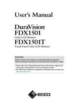Eizo FDX1501 Manuale utente