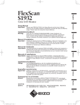 Eizo FLEXSCAN S1932 Manuale del proprietario