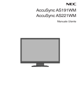 NEC AccuSync®AS221WM Manuale del proprietario